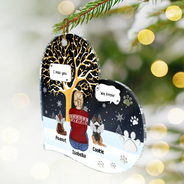 Memorial,Christmas,Pet Lovers,Sad - Memorial Dog Cat I Miss You - Personalized Custom Shaped Acrylic Ornament