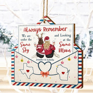 Gift For Bestie, Gift For Brothers, Sisters - Always Remember We Are Under The Same Sky - Personalized Custom Shaped Wooden Ornament