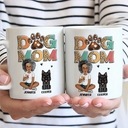 Dog Lovers, Dog Mom - Dog Mom Leopard - Personalized Mug