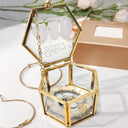 Gift For Bestie,Happy,Gift For Sisters - Besties Forever - Personalized Glass Jewelry Box