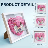 Gift For Couples, Gift For Wife, Gift For Girlfriend - You & Me We Got This - Personalized Flower Shadow Box
