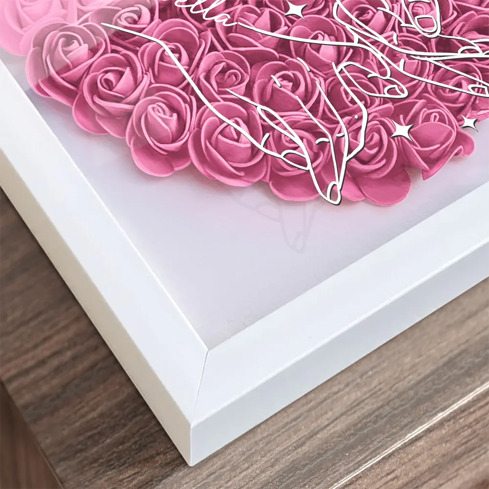 Gift For Bestie, Gift For Sisters - I Promise You Won't Have To Face Them Alone - Personalized Flower Shadow Box