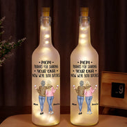 Gift For Mother, Mom - Daughters (Adult) - Mom Thanks For Sharing Your DNA - Personalized Bottle Light