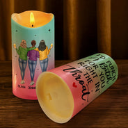 Bestie Right In The Throat - Personalized Flameless LED Candle