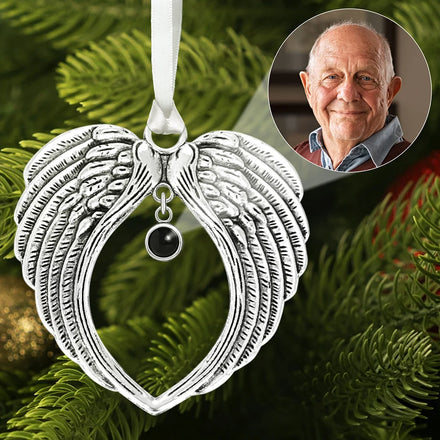 Custom Photo I'm Always With You Sympathy Memorial - Personalized Photo Projection Ornament