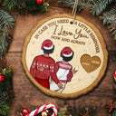Christmas,Gift For Couples,Gift For Husband,Gift For Wife,Gift For Boyfriend,Happy - In Case You Need A Little Reminder Couple - Personalized Custom Shaped Wooden Ornament