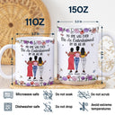 Gift For Bestie,Gifts For Colleagues,Gift For Sisters,Funny,Gift For Sibling -No One Will Ever Be As Entertained By Us As Us Backside Bestie - Personalized White Edge-to-Edge Mug