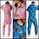 Cat Lovers,Pet Lovers,Dog Lovers,Dog Mom,Dog Dad,Cat Mom,Cat Dad,Happy - Custom Photo Funny Pet Face Pattern Dog Cat Family - Personalized Overall Onesie Hooded Jumpsuit