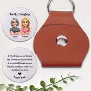 Dad,Daughters (Adult),Gift For Daughter,Mom,Love,Gift For Mother - How Special You Are Mom Daughter Dad Daughter - Personalized Leather Pocket Hug