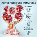 Gift For Mother,Gift For Grandma,Gift For Women,Top Market,Happy - 3D Crystal Effect Mom’s Love In Bloom - Personalized Custom Shaped Acrylic Plaque