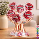 Gift For Mother,Gift For Grandma,Gift For Women,Top Market,Happy - 3D Crystal Effect Mom’s Love In Bloom - Personalized Custom Shaped Acrylic Plaque