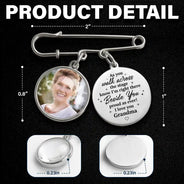 Custom Photo Across The Stage Know I'm Right There - Personalized Graduation Tassel Pin