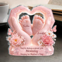 Gift For Mother,Single Mom,Gift For Women,Happy,Top Market,New Mom,Top Market - 3D Effect You're Doing A Great Job - Personalized Custom Shaped Acrylic Plaque