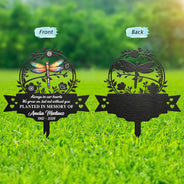 Memorial,Family,Sad,Icon,Sentimental - Those We Love Walk Beside Us Every Day - Personalized Metal Garden Stake