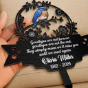 Memorial,Family,Sad,Icon,Sentimental - Those We Love Walk Beside Us Every Day - Personalized Metal Garden Stake