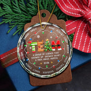 Christmas,Gift For Colleagues,Grateful,Text Shape - Circle,Top Market - Christmas Gift For Coworkers Team Members - Personalized Names & Year Group Of Legends Circle Glass Ornament