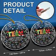 Christmas,Gift For Colleagues,Grateful,Text Shape - Circle,Top Market - Christmas Gift For Coworkers Team Members - Personalized Names & Year Group Of Legends Circle Glass Ornament