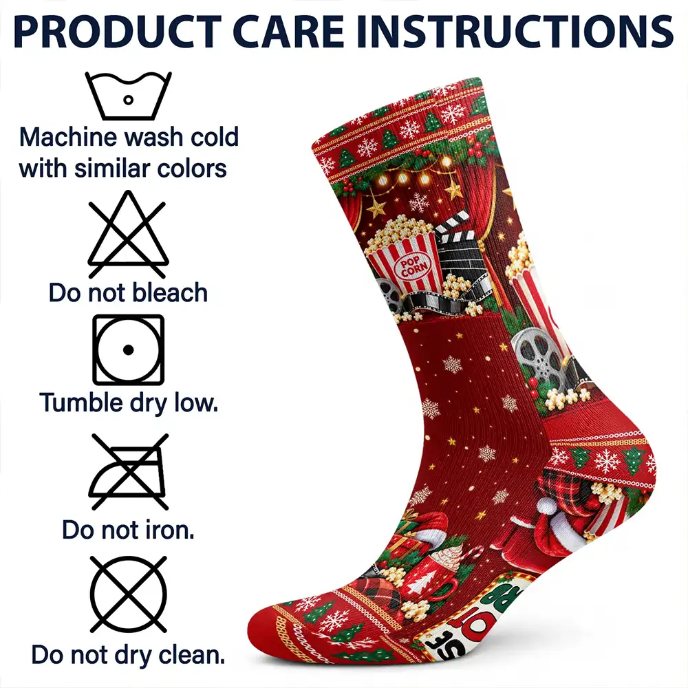 Christmas, Custom Text, Gift For Yourself, Gifts For Her, Gifts For Him, Happy, Top Market - Cozy Christmas Gift For Her Mom Friends - Personalized Do Not Disturb Holiday Movie Socks