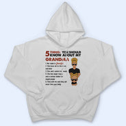 5 Thing You Should Know About My Grandpa - Gift For Grandchildren - Personalized Custom T Shirt