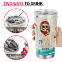 Chibi Girl I Just Wanna Have Beach And Sun - Personalized Custom Tumbler