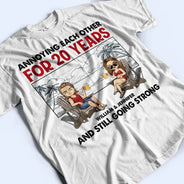 Beach Couple Annoying Each Other And Still Going Strong - Gift For Couple - Personalized Custom T Shirt