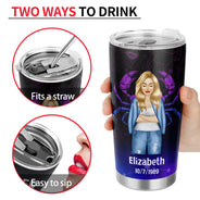 Zodiac Nutrition Facts - Birthday Gift For Women, Besties, Sisters - Personalized Custom Tumbler