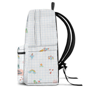 I Am Kind Smart Brave Affirmations - Gift For Kids, Back To School - Personalized Canvas Backpack