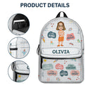 I Am Kind Smart Brave Affirmations - Gift For Kids, Back To School - Personalized Canvas Backpack