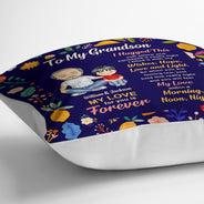 To My Granddaughter - Gift For Granddaughter, Grandparents Gift - Personalized Pillow