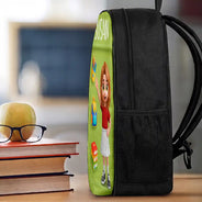 Adorable,Back To School,Gift For Kids,Vector - Adorable Kid Getting Ready For School - Personalized Kids Backpack