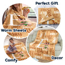 Adorable,Indoor Decor,Back To School,Gift For Kids,Vector - Adorable Kid Sitting With Letter & Name - Personalized Fleece Blanket, Sherpa Blanket