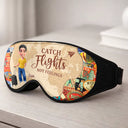 Gift For Yourself,Travel,Gift For Women,Gift For Men,Happy - Adventure Awaits Travel Lover - Personalized 3D Sleep Mask
