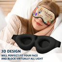 Gift For Yourself,Travel,Gift For Women,Gift For Men,Happy - Adventure Awaits Travel Lover - Personalized 3D Sleep Mask