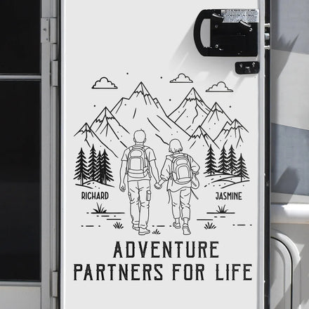 Adventure Partners For Life - Personalized Decor Decal