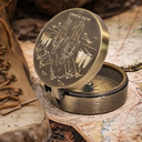 Gift For Couples,Old Couples,Gift For Husband,Gift For Wife,Gift For Boyfriend,Gift For Girlfriend,Happy - Adventure Partners For Life - Personalized Engraved Brass Compass