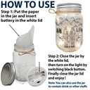 Gift For Couples,Old Couples,Gift For Husband,Gift For Wife,Gift For Boyfriend,Gift For Girlfriend,Happy - Adventure Partners For Life - Personalized Mason Jar Light