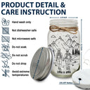 Gift For Couples,Old Couples,Gift For Husband,Gift For Wife,Gift For Boyfriend,Gift For Girlfriend,Happy - Adventure Partners For Life - Personalized Mason Jar Light