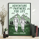 Gift For Couples,Gift For Husband,Old Couples,Gift For Wife,Gift For Boyfriend,Gift For Girlfriend,LGBT,Love - Adventure Partners For Life - Personalized Poster