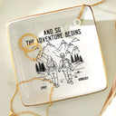 Gift For Couples,Gift For Husband,Old Couples,Gift For Wife,Gift For Boyfriend,Gift For Girlfriend,LGBT,Love  - Adventure Partners For Life - Personalized Ring Dish