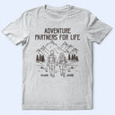 Gift For Couples,Old Couples,Gift For Husband,Gift For Wife,Gift For Boyfriend,Gift For Girlfriend,Happy - Adventure Partners For Life - Personalized T Shirt