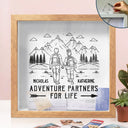 Old Couples,Gift For Husband,Gift For Wife,Gift For Boyfriend,Gift For Girlfriend,Travel,Happy - Adventure Partners For Life - Personalized Ticket Memory Box
