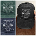 Gift For Couples,Gift For Husband,Old Couples,Gift For Wife,Gift For Boyfriend,Gift For Girlfriend,LGBT,Love - Adventure Partners For Life - Personalized Vintage Washed Denim Cap