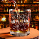 Gift For Couples,Old Couples,Gift For Husband,Gift For Wife,Gift For Boyfriend,Gift For Girlfriend,Happy - Adventure Partners For Life - Personalized Whiskey Glass