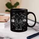 Gift For Couples,Gift For Husband,Old Couples,Gift For Wife,Gift For Boyfriend,Gift For Girlfriend,LGBT,Love - Adventure Partners For Life Couple Line Art - Personalized Mug