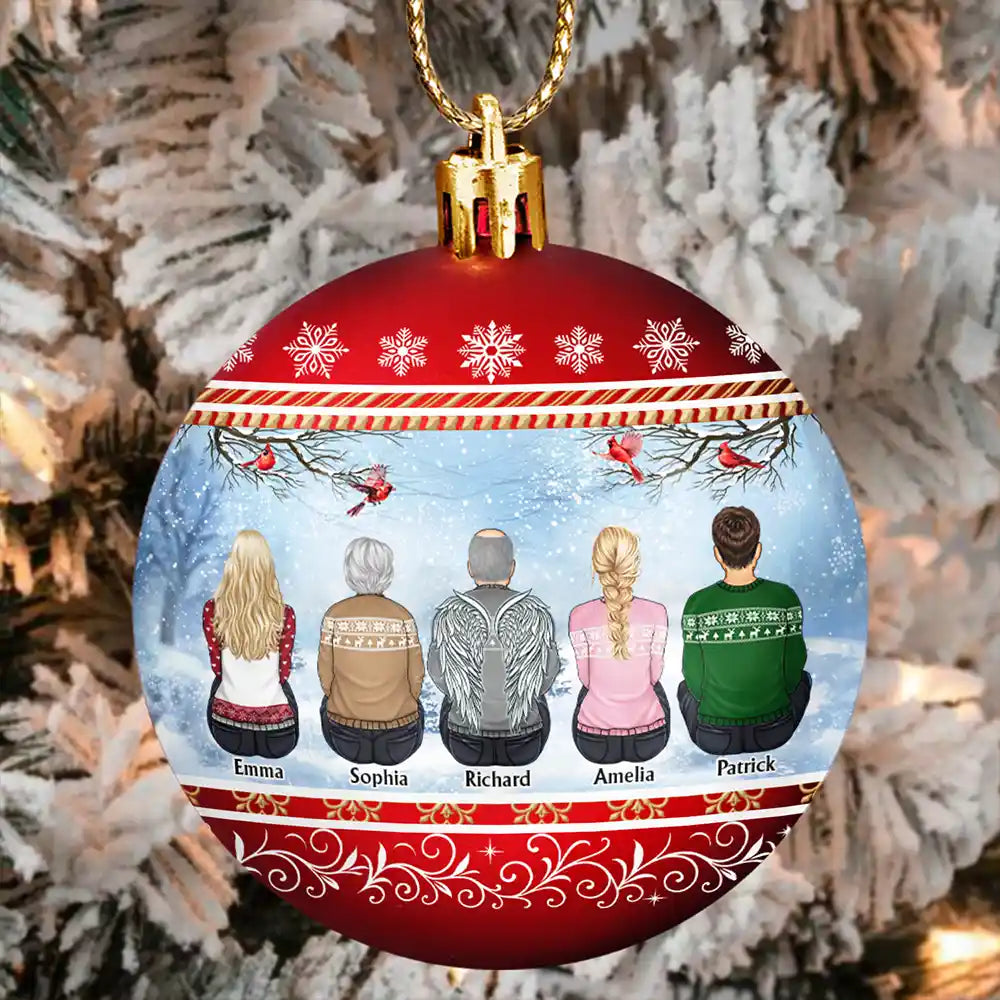 All Hearts Come Home For Christmas - Personalized Ball Ornament