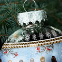 Family, Christmas, Love - All Hearts Come Home For Christmas - Personalized Ball Ornament