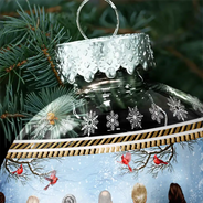 Family, Christmas, Love - All Hearts Come Home For Christmas - Personalized Ball Ornament