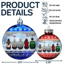 Family, Christmas, Love - All Hearts Come Home For Christmas - Personalized Ball Ornament