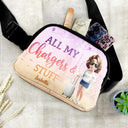 Gift For Yourself,Gift For Women,Gift For Men,Travel,Happy - All My Charging Sh*t - Personalized Crossbody Belt Bag