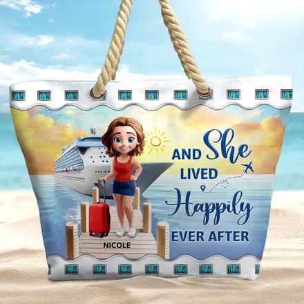 All My Cruise Crap - Personalized Beach Bag